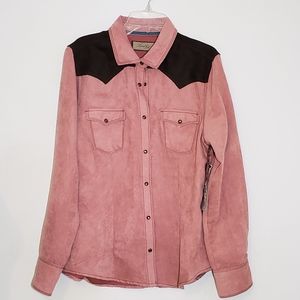 Legacy falls coral western snap on shirt